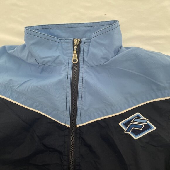 Fila Kid's Full Zip Color Block Track Jacket Blue Size S - Picture 4 of 8